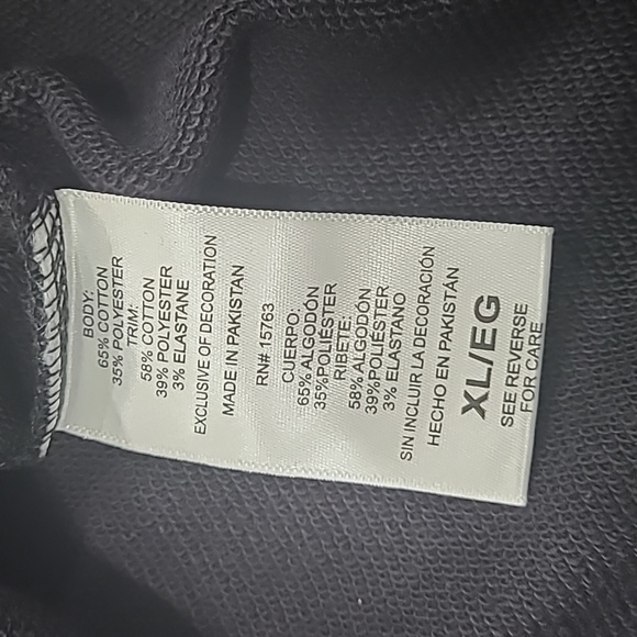 Womens Champion black quarter zip mid weight sweatshirt top NWT XL - Picture 6 of 7